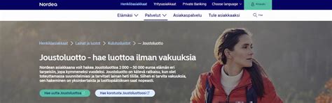 nordea joustoluotot.